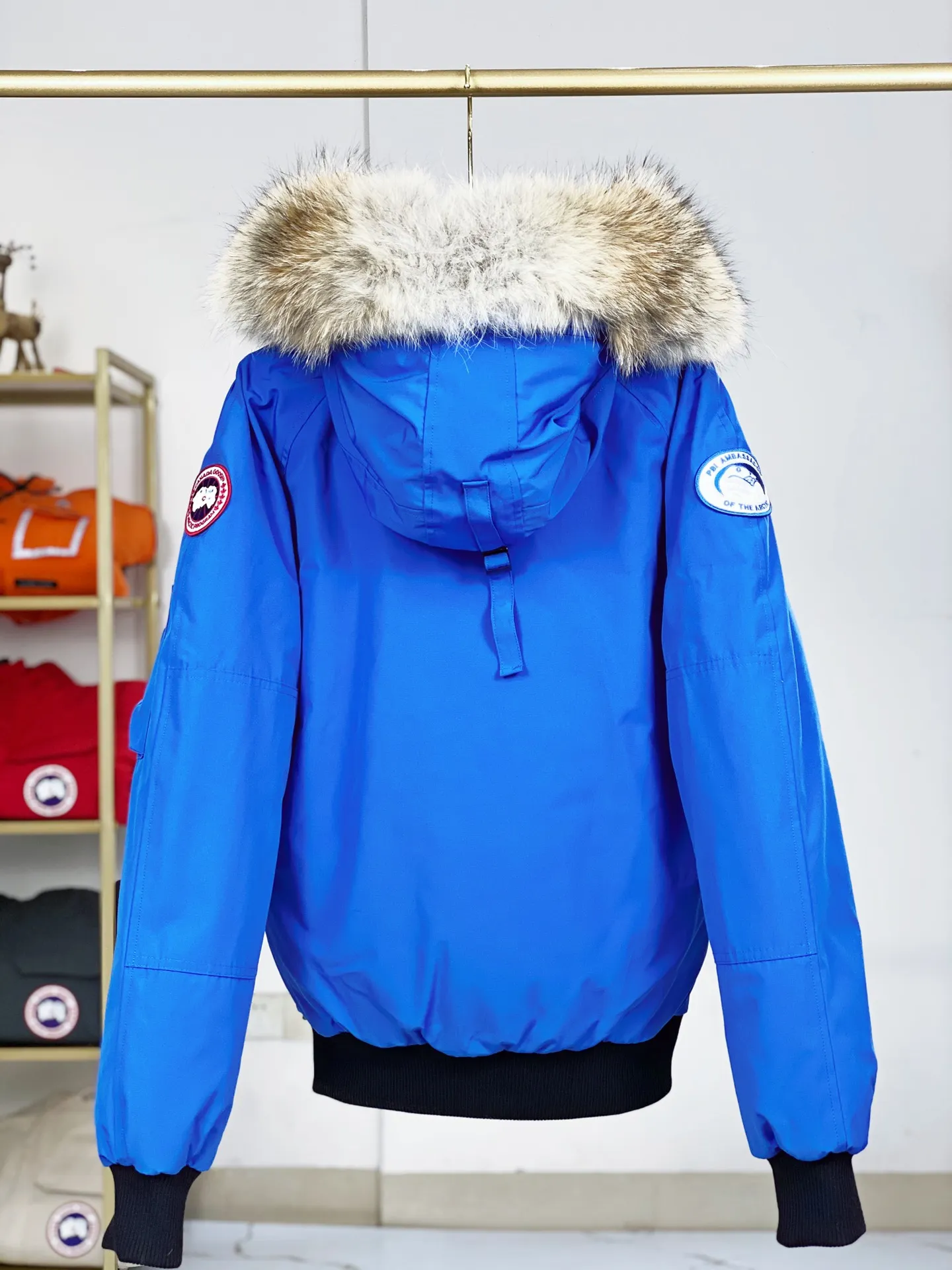 P780 Canada goose/Canada Goose Chilliwack 01 bomber jacket down jacket, authentic original clothing mold, all accessories are customized from the original factory. 💯The softness of the fabric is compared with the original product, and it can be restored by kneading at will (fabric misunderstanding: it is not a high-hardness fabric that is waterproof. Only those who buy the latest authentic version this year will notice the softness and comfort of the fabric) 💯The down is synchronized with the authentic white duck down, fluffy and not clumps, electronically controlled down filling machine. 💯Customized authentic YKK zipper pullers, high hardness and no jamming 💯The fur collar is custom-made from coyote skins in western Canada, the original version has the same origin 💯All workmanship and wiring are controlled by workers with more than ten years of service. They must be horizontal and vertical, and are not crooked. The inner wiring density is more sophisticated. Feel free to compare 💯Goose logo on sleeves, collar label, washed label, hangtag, zipper cord, pocket label, cuff thread, hem thread All details are updated simultaneously with the original product. The best version with the most complete colors. Sizes: XS-XXL (size chart attached below)